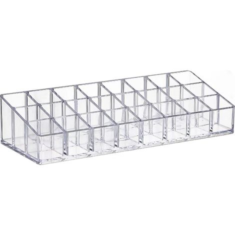 Light Lipstick, Lippenstift-Organizer mit 24 Fächern, Kosmetik-Aufbewahrungsständer für Lippenstift, Pinsel und Schmuck (1/5)