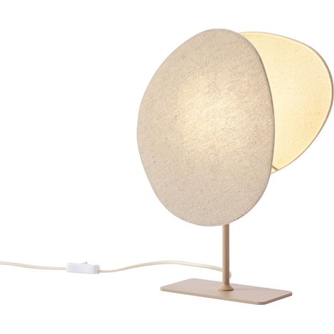 QAZQA Japandi Tischleuchte Beige - Organica