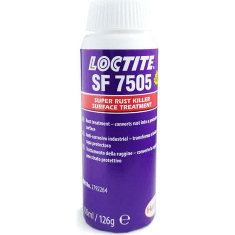 Loctite SF 7505 (Rostkiller) 100 ml, milchige, schnelltrocknende Harzbeschichtung, verhindert weitere Korrosion, dient als Grundierung für Deckanstriche, für Rohre, Ventile, Tanks, Geräte, Traktoren u