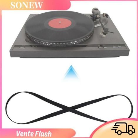 Courroie De Tourne-Disque - Caoutchouc Noir - Pour Gramophone Et Platine Vinyle - Circonférence 49 Cm - 1 Pièce (1/5)