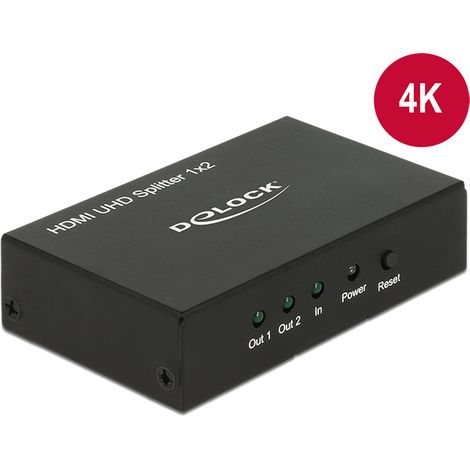 DeLOCK 18682 divisor de video HDMI 2x HDMI (1/3)