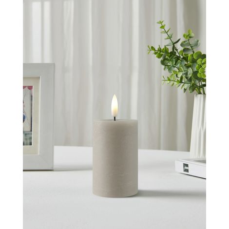 Eglo LED Kerze Leskino warmweiß 8,5 x Ø 5,5 cm taupe