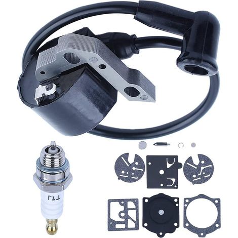 Jeu de bobine d'allumage et bougie pour tronçonneuse Stihl 015 015Av 015L Pièce 1114 404 3200 (1/5)