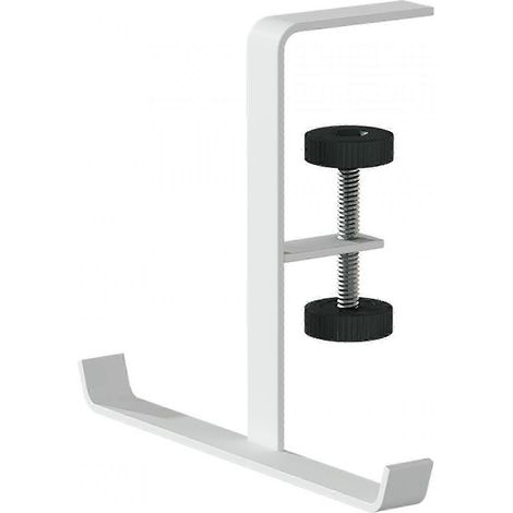 Porte-sacs de table, support pour casque audio, gain de place pour les voyages, le bureau et les comptoirs de magasin-White (1/5)