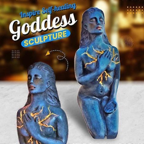 Sculpture de déesse guérisseuse en résine, artisanat pour cultiver l'amour et façonner son esprit. Statue de déesse agenouillée, figurines pour la décoration intérieure. (1/5)