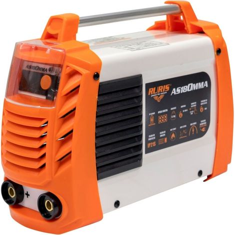 Poste à souder inverter RURIS MMA AS180MMA 180A - Réglage 20-180A - Électrodes 2,5 à 4 mm - Écran digital, Arc Force et Hot Start (1/5)