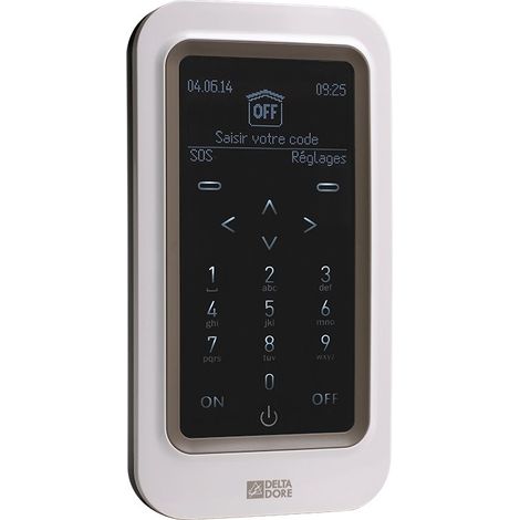 Delta Dore CLT 8000 Teclado táctil de alarma blanco