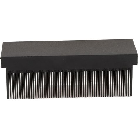 Peigne en fibre de carbone pour coiffure, accessoire pour lisseur électrique à cheveux, noir (1/5)