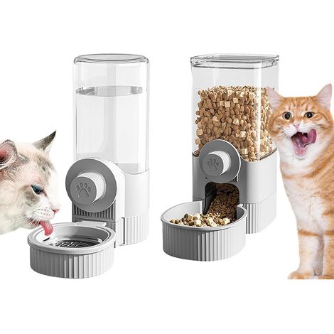 Distributeur suspendu combiné nourriture/eau, pour lapin, cobaye, hamster, chat, chien