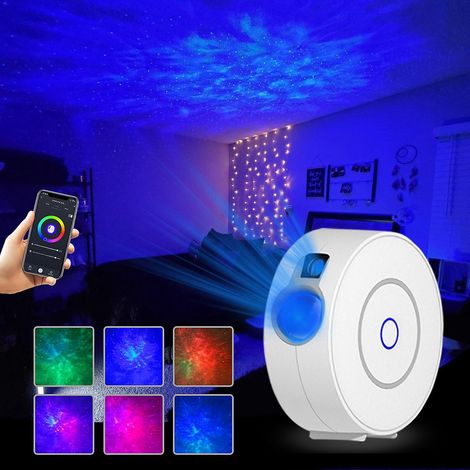 LED-Sternenhimmelprojektor, intelligenter Sternenprojektor, Nachtlicht, Galaxieprojektor, Dimmfunktion/Sprachsteuerung/WLAN-Verbindung/Timer, Schlafzimmerdekoration (1/4)