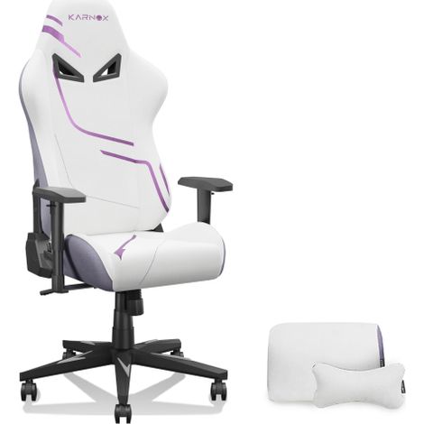Fauteuil Gamer Ergonomique en Tissu pour Adultes, Chaise de Bureau Style Racing à Dossier Haut, Chaise de Jeu en Tissu Réglable en Hauteur pour Adolescents, Chaise de Jeu avec Appui-tête et Soutien Lo