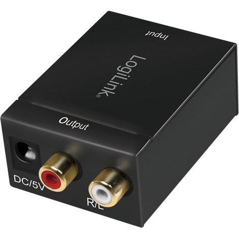 Convertidor de audio LogiLink: Convertidor de coaxial y Toslink a analógico L/R - RCA (1/5)