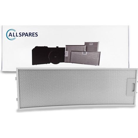 Filtro metálico AllSpares para campanas extractoras compatible con Neff 00357623/357623 (548x185x9mm) (1/5)