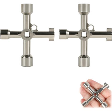 Clé Triangle 5 Tailles, 2 Clés Clef Universelle Outil Multifonction Elec (1/5)