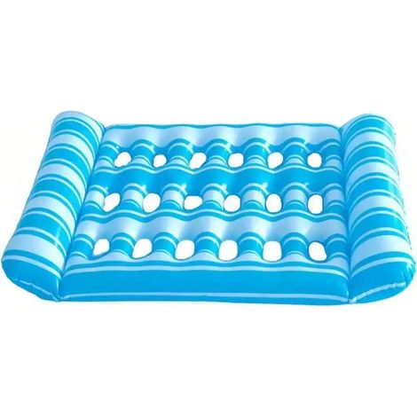Hamac aquatique pliable pour l'été, matelas flottant gonflable en PVC