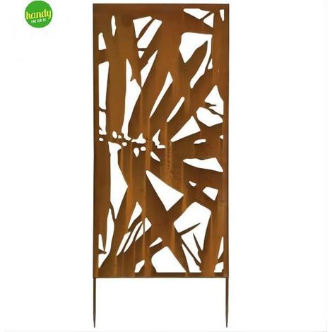 Pannello decorativo Verdemax 30 x 90 cm in metallo corten