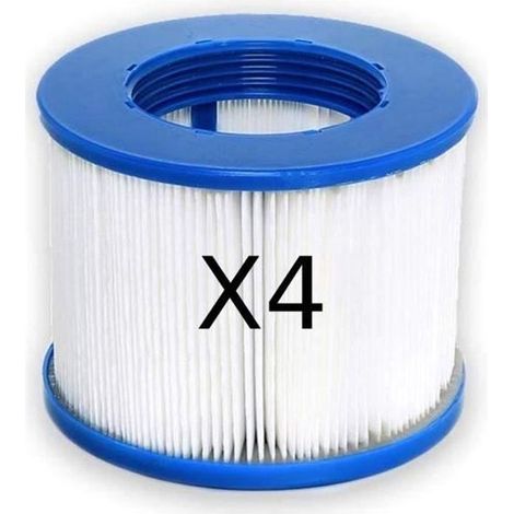 Filtre à vis Cartouche SPA Gonflable - Lot de 4 - 60mm - Plastique (1/3)