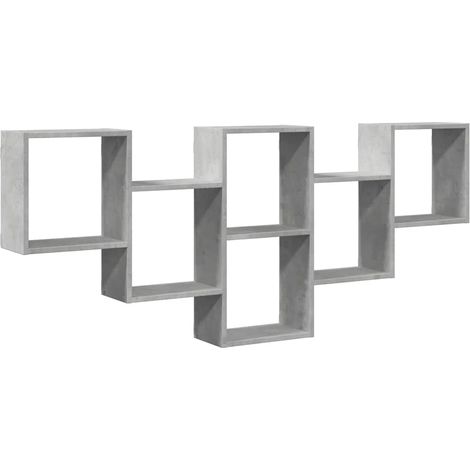 Maison Exclusive - Wandregal Betongrau 159x18x66 cm Holzwerkstoff