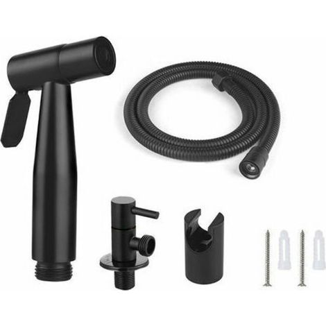 Douchette WC Support Mural Tuyau 1,5m Adaptateurs Filetage G1/2 Inclus (1/5)