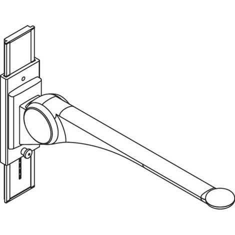 HEWI 802.50.41960 TB Poignée d'appui rabattable Premium, 850 mm (1/2)