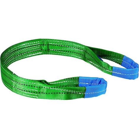 Sangles plates en polyester pour levage 1 ton 2 metres 1/2000