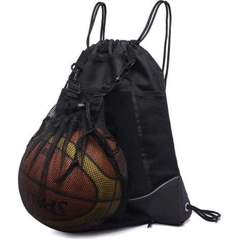 Sacs De Sport à Cordon,Peut Ranger Football, Basket (Noir),Convient Pour Les Sports De Plein Air, Le Camping. (1/2)