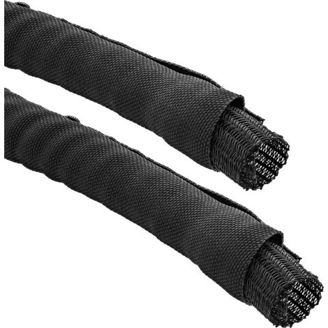Inline Canalina Rete tubo de protección negro 5m 10mm