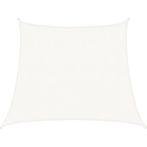 Voile d'ombrage Voile de parasol 160 g/m² Blanc 3/4x3 m PEHD