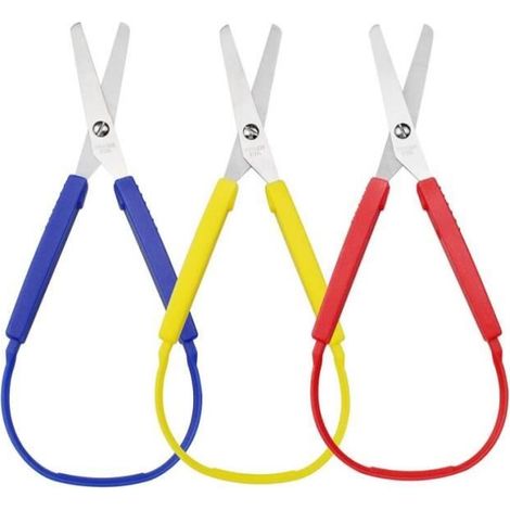 Ciseaux à Boucle - Non spécifié - 3 Pièces - Acier Inoxydable - Ouverture Automatique - Pour Enfants (1/4)