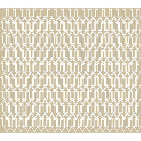 Adesivo a forma di freccia 1x2 cm, 340 pezzi, beige opaco.