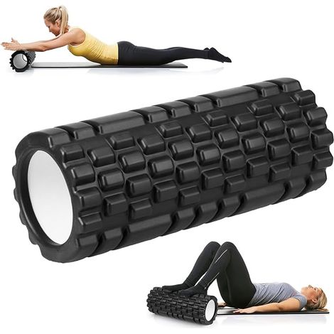 Rouleau de Massage, Rouleau Massage Foam Roller, Rouleau Massage Dos pour Massage Profond des Muscles, 33 x 14cm