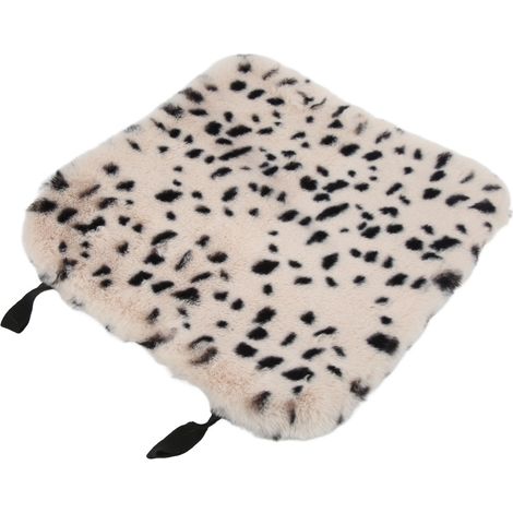 de siège avant universel pour voiture doux blanc à pois (1/5)