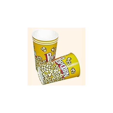 Gobelet à pop corn - Noname - 1.5 litre - Papier alimentaire renforcé - Lot de 4 - Enfant (1/2)