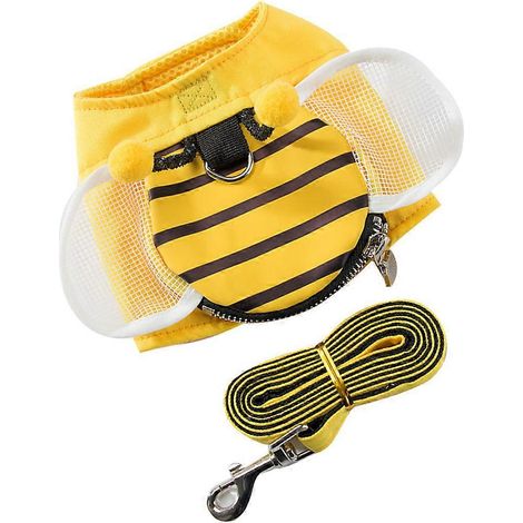 Hundegeschirr-Set für Haustiere, 1 Set, gelber Brustgurt (1/5)