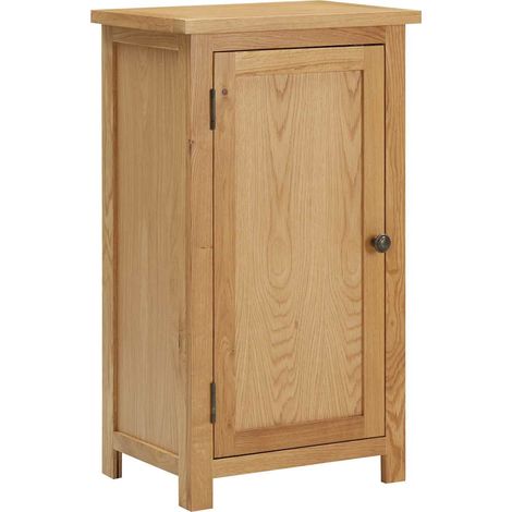 Aparador de madera de roble maciza 45x32x85 cm (1/4)