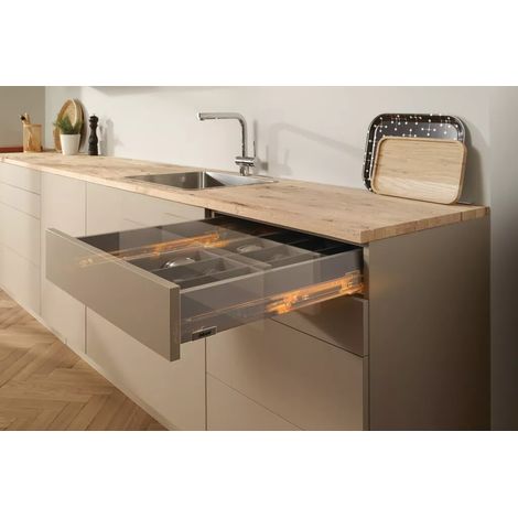 Coulisses de tiroir Merivobox - BLUM - 40 Kg - Longueur nominale (NL) 270 mm - la paire