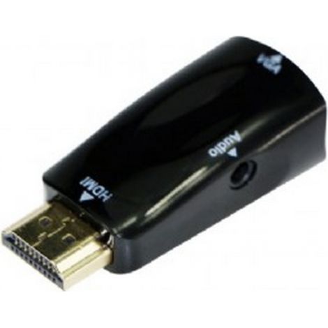 Adaptador HDMI-A(M)--VGA(F)+Audio