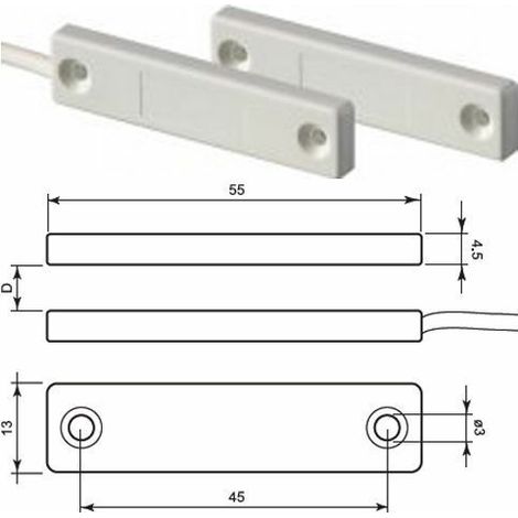 Eaton Csa sensore contatto piatto a scomparsa per alluminio pvc - 401-TF