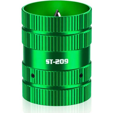 Ébavureur et cutter universels Pour tuyaux en cuivre/PVC/PE de 1/4-5/8" Projets intérieurs et extérieurs Compatible avec métal et aluminium Ébavureur pour traitement professionnel des (1/5)