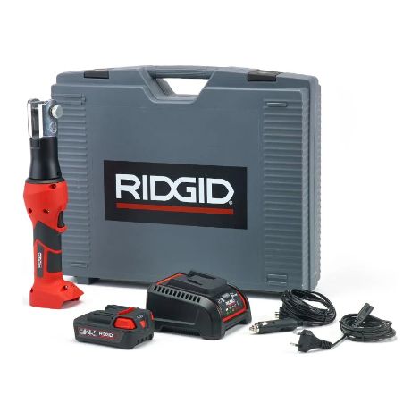 Pressatrice a batteria con caricabatterie veloce da 230 V, batteria a Li-Ion 18 V 2.5 - Ridgid RP 219