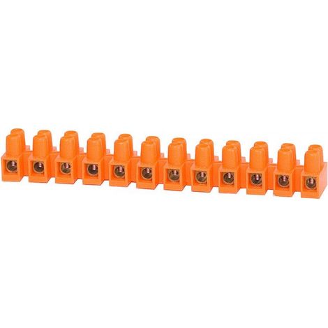 Klemmenblock 12-spurig 4 mm² orange F2.0180