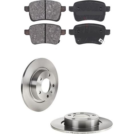 KIT FRENI POSTERIORI compatibile con OPEL CORSA E (X15) - DISCHI + PASTIGLIE OEM: P 59 086 / 17967 , 17712 /SOSTITUZIONE DIRETTA/BASSA POLVERE/SILENZIOSO