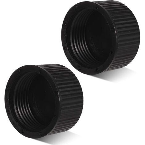 Bouchon de vidange pour filtre à sable. 2 pièces. avec 2 joints d'étanchéité. en plastique. pour filtre de piscine Hayward. spa (noir) (1/5)