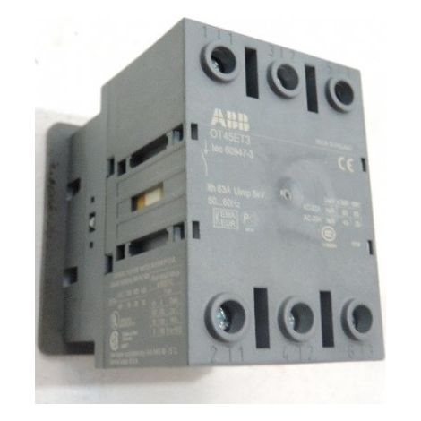 Interrupteur sectionneur 63A 3P 400V sans poignée de manuvre sur porte OT45ET3 (910265) ABB 1SCA022353R7050