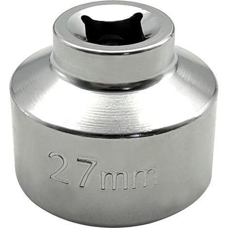 Llave extra plana de 27 mm para filtro de aceite, vaso de repuesto de 6 puntas para Mercedes-Benz Clase A, Mini, Kia, Nissan y otros. (1/5)