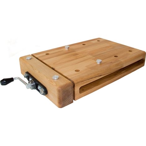 Plan de travail compact 810 mm – Plaque hêtre massif 80 mm – Étau en fonte avec poignée bois – Fixation facile sur table