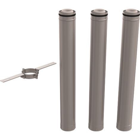 Kit 3CEp Condensation Concentrique UBBINK D80/130mm PPtl/Acier Hauteur 3m - 330684