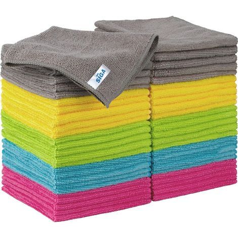 MR.SIGA Mikrofasertuch, Allzweck-Mikrofaserhandtuch, 50er-Packung, Größe 30 x 30 cm (1/5)