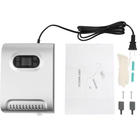 Ortviai Purificateur d’Air et Stérilisateur à Ozone 600 mg/h pour Fruits, Légumes et Eau – Argent (1/4)