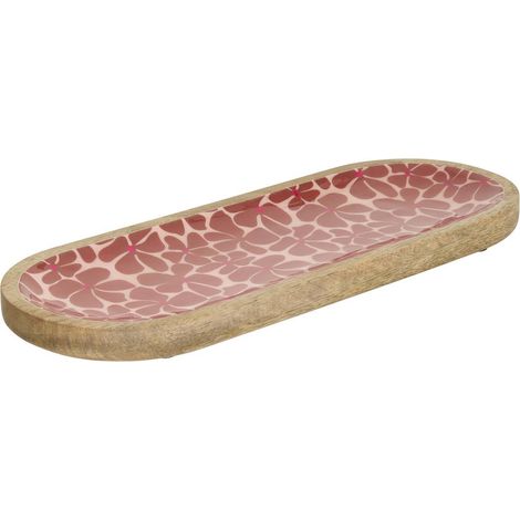 Piatto inaya 40x15cm in terracotta e mango - Atmosphera créateur d'intérieur